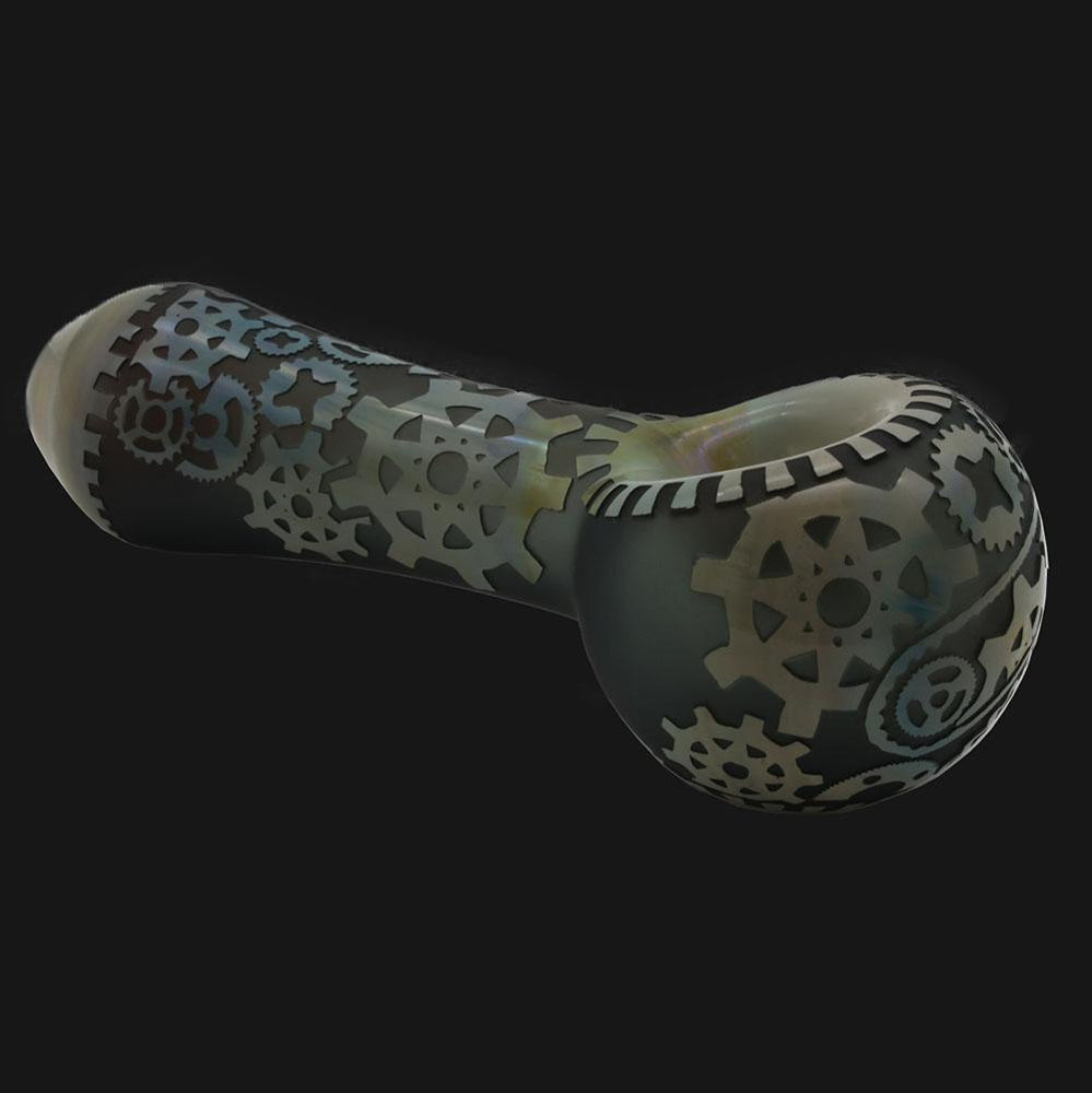 Liberty 503 Glass - Gear Sandblsted Spoon Pipe - pipeee.com Liberty 503 Glass - Gear Sandblsted Spoon Pipe - pipeee.com