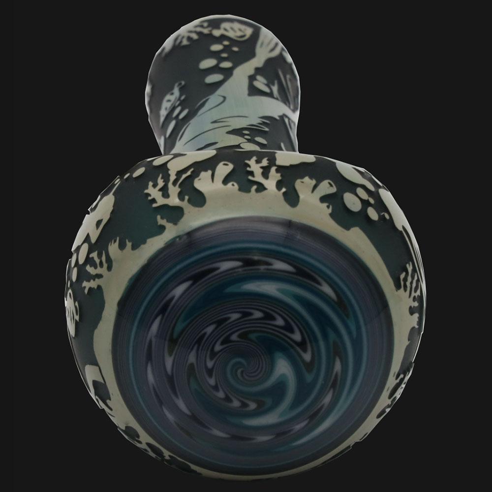 Liberty 503 Glass - Ocean  Sandblasted - Glass Spoon Pipe - pipeee.com Liberty 503 Glass - Ocean  Sandblasted - Glass Spoon Pipe - pipeee.com