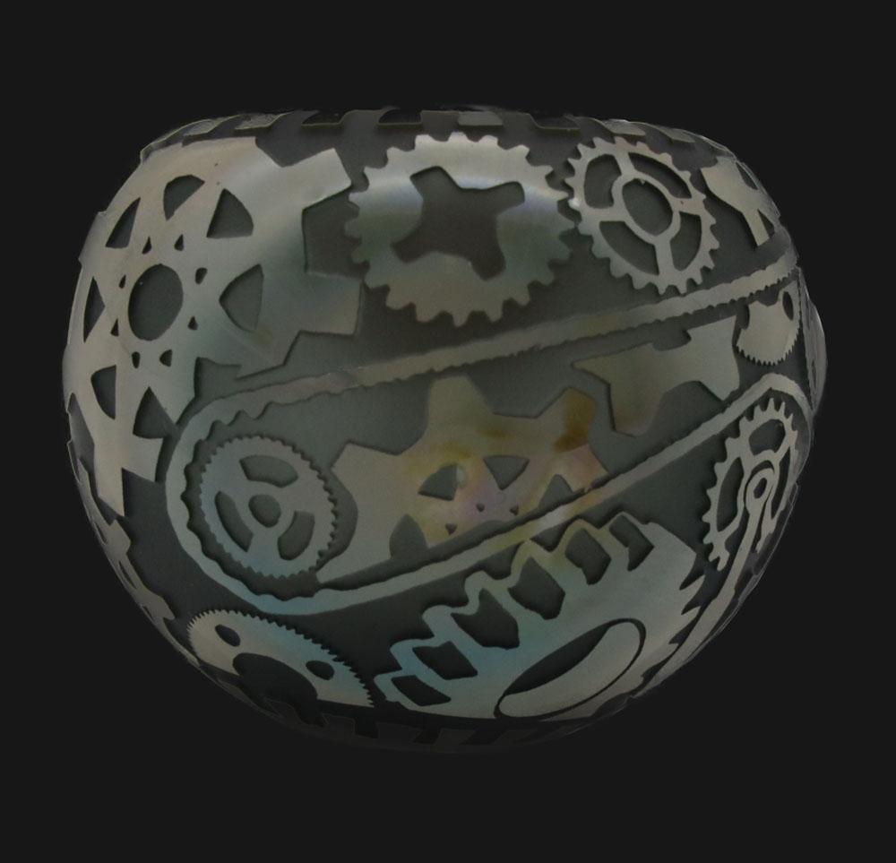 Liberty 503 Glass - Gear Sandblsted Spoon Pipe - pipeee.com Liberty 503 Glass - Gear Sandblsted Spoon Pipe - pipeee.com