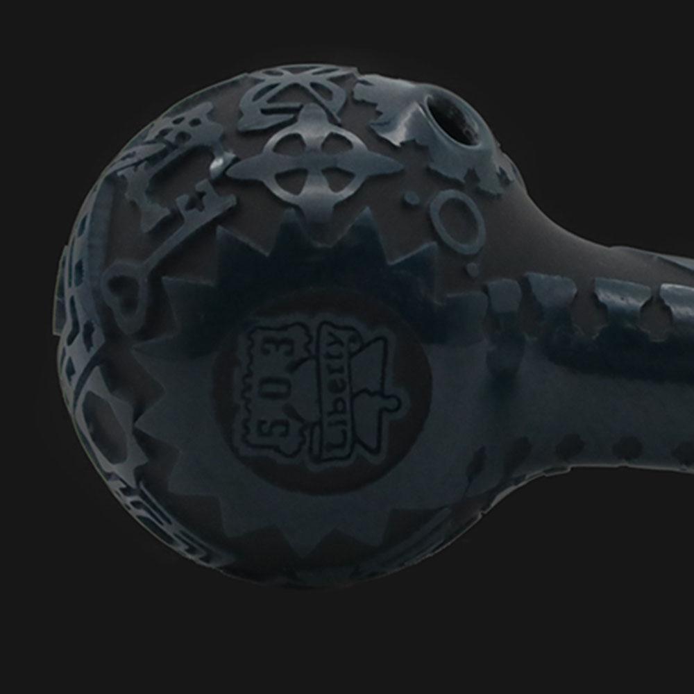 Liberty 503 Glass - Freemason Sandblasted - Glass Spoon Pipe - pipeee.com Liberty 503 Glass - Freemason Sandblasted - Glass Spoon Pipe - pipeee.com