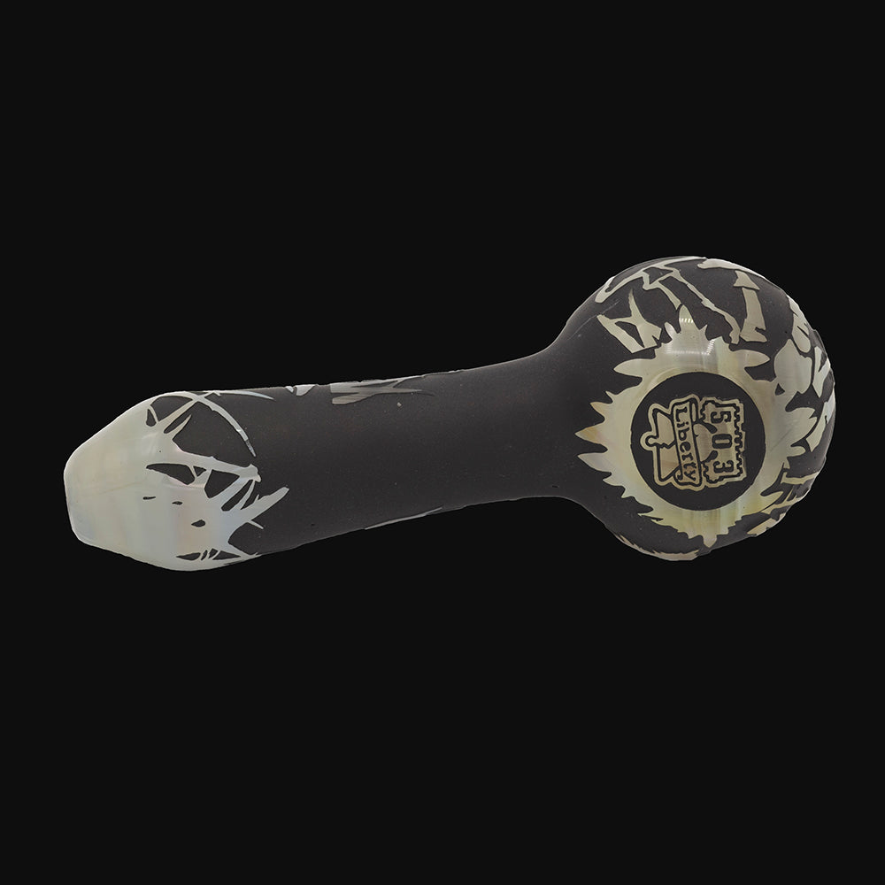 Liberty 503 Glass - Mushroom Sandblasted Spoon Pipe - pipeee.com Liberty 503 Glass - Mushroom Sandblasted Spoon Pipe - pipeee.com
