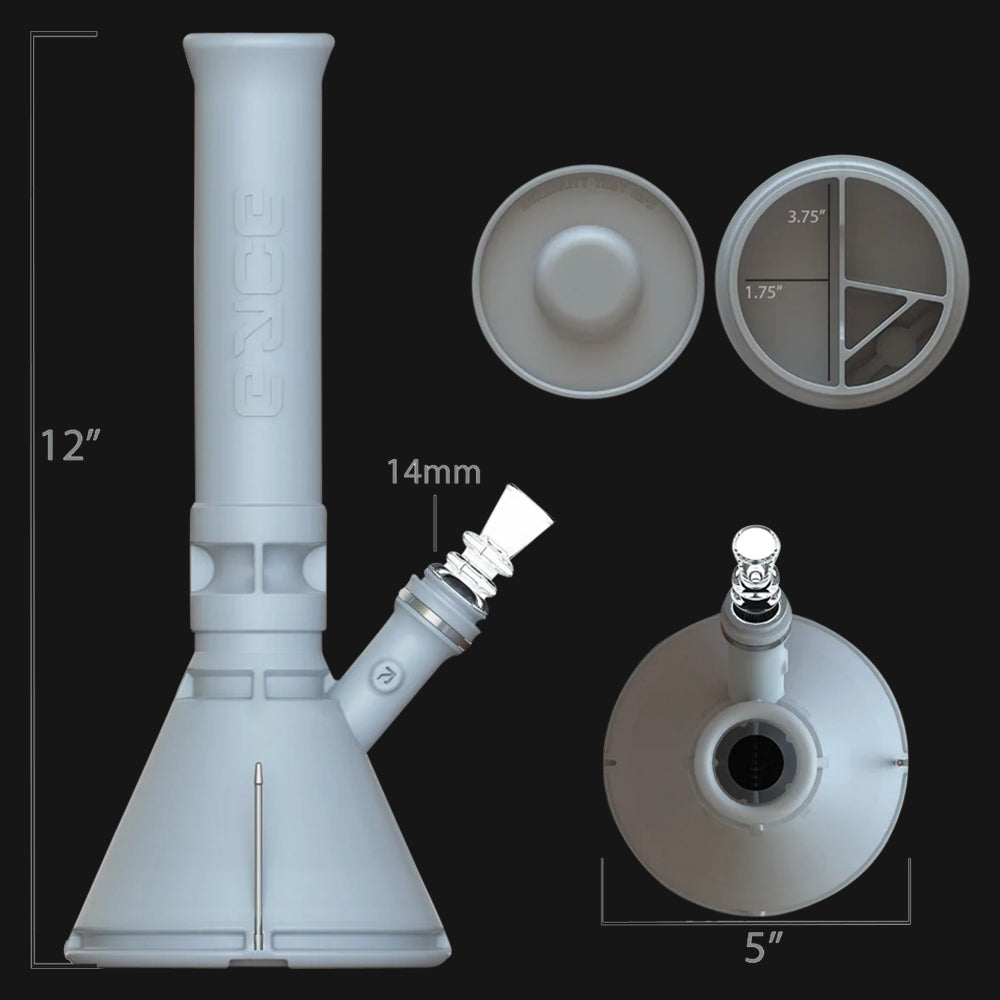 EYCE Silicone 12-Inch Beaker Water Pipe