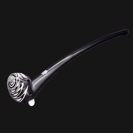The Mathematix Glass - Gandalf Glass Pipe Black & White 14 Inch