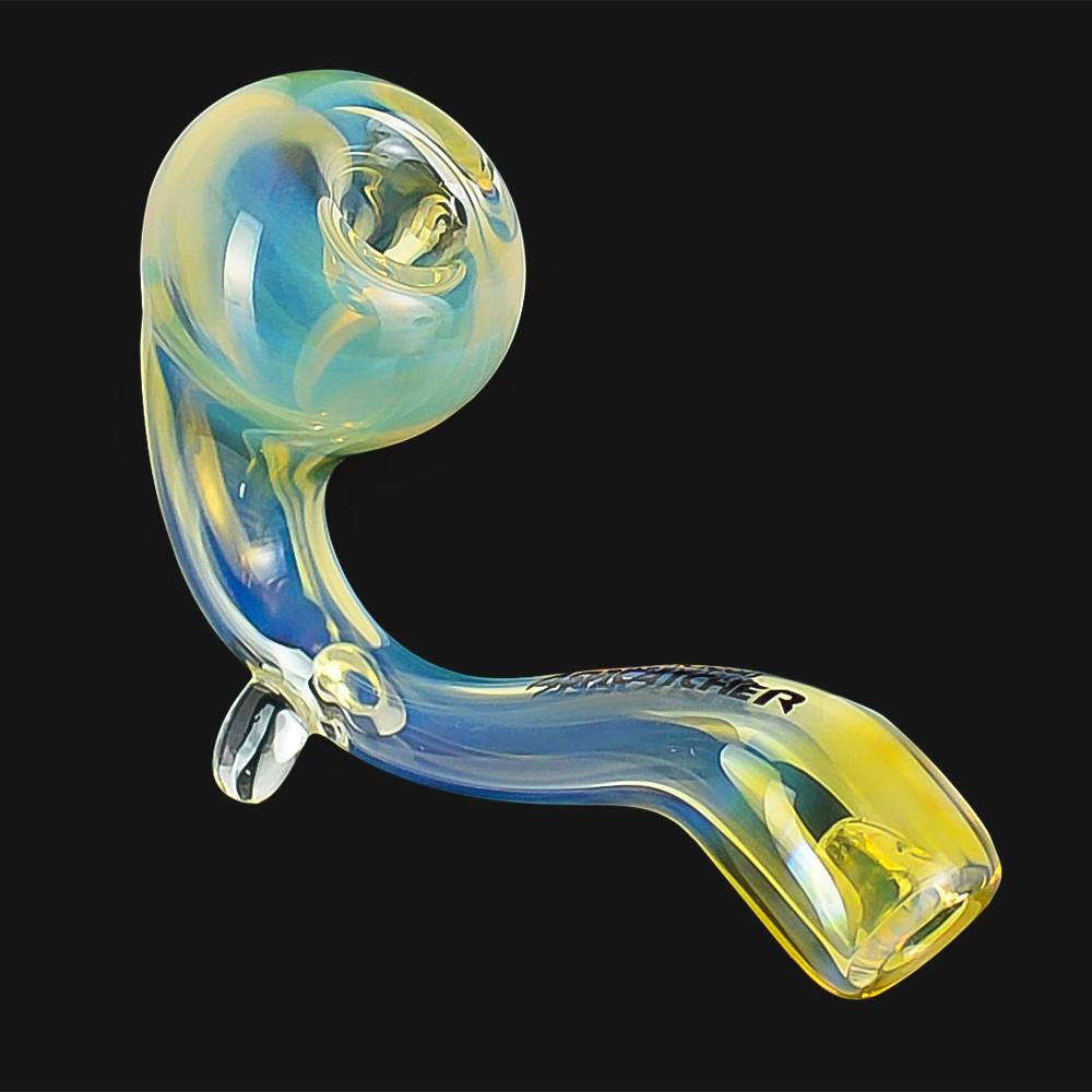 Chameleon Glass - Ashcatcher Sherlock Pipe - pipeee.com