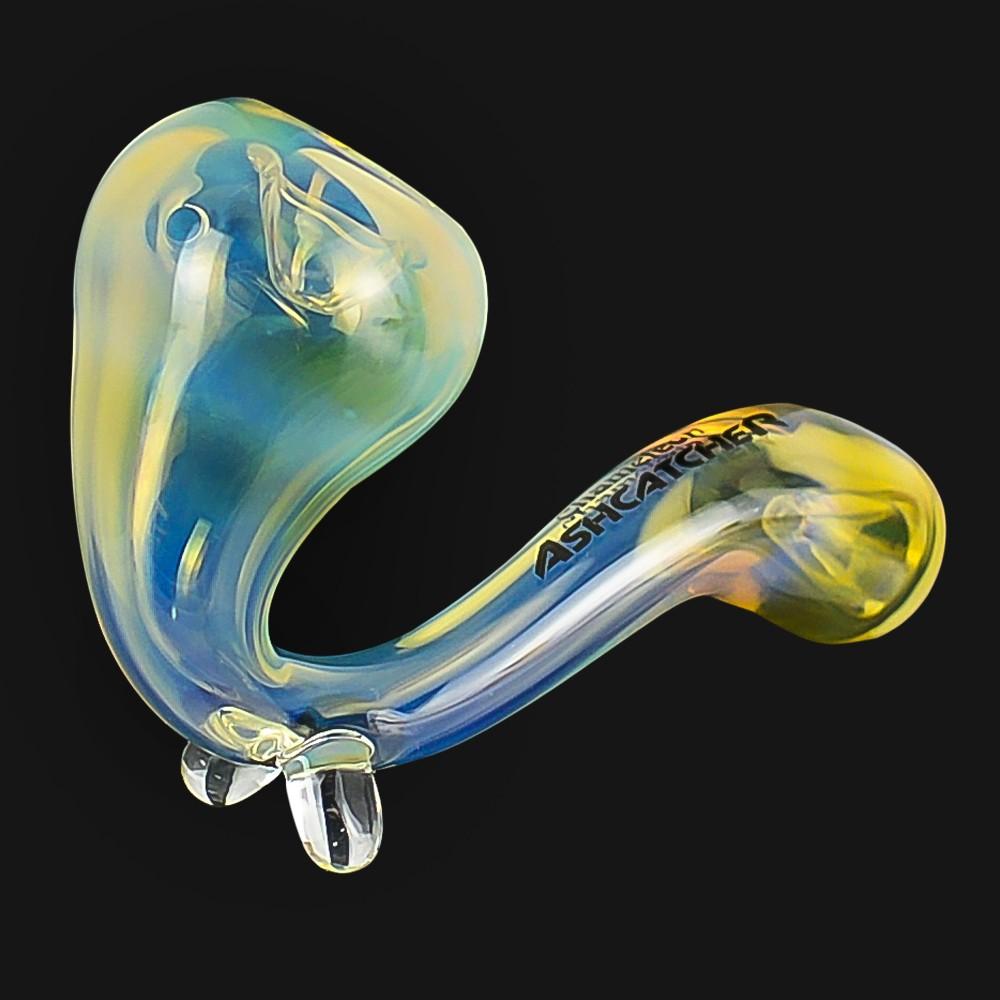 Chameleon Glass - Ashcatcher Sherlock Pipe - pipeee.com