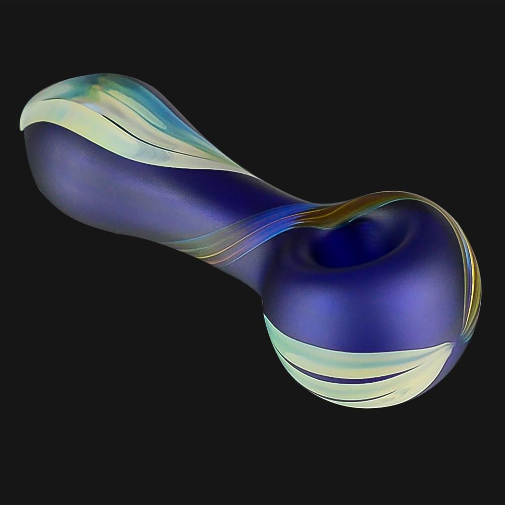 Chameleon Glass - Northern Lights Frosted Spoon Pipe - pipeee.com