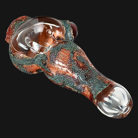 Cherry Glass - 420- Watch - Lava Patina Spoon Pipe - pipeee.com