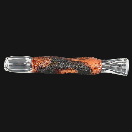 Cherry Glass - Pinchie - Lava Patina One-Hitter Chillum - pipeee.com