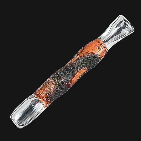 Cherry Glass - Pinchie - Lava Patina One-Hitter Chillum - pipeee.com