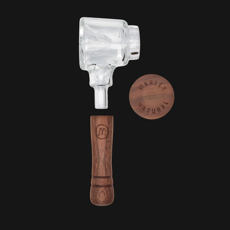 Marley Natural Glass Spoon Pipe - pipeee.com