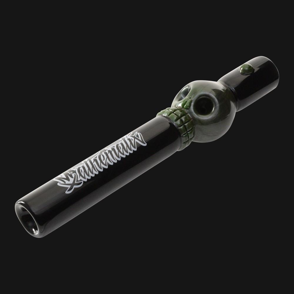 Mathematix Glass - Skull Double Bowl Steamroller Glass Pipe - pipeee.com Mathematix Glass - Skull Double Bowl Steamroller Glass Pipe - pipeee.com