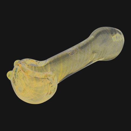 Mathematix Glass - Illuminati Striped UV Reactive Spoon Pipe - pipeee.com