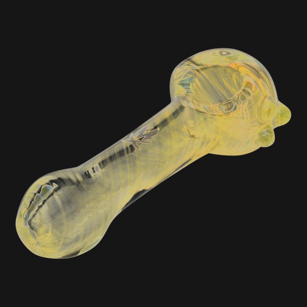 Mathematix Glass - Illuminati Striped UV Reactive Spoon Pipe - pipeee.com Mathematix Glass - Illuminati Striped UV Reactive Spoon Pipe - pipeee.com
