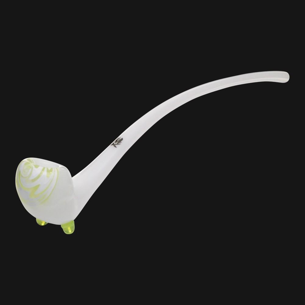 Mathematix Glass - Gandalf Glass Pipe 13 Inch White Worked Slime - pipeee.com