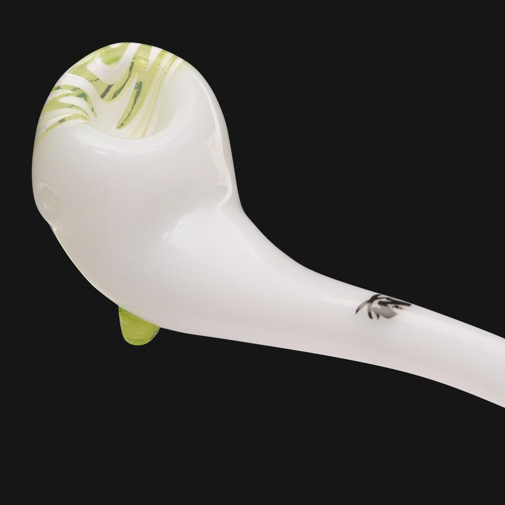 Mathematix Glass - Gandalf Glass Pipe 13 Inch White Worked Slime - pipeee.com