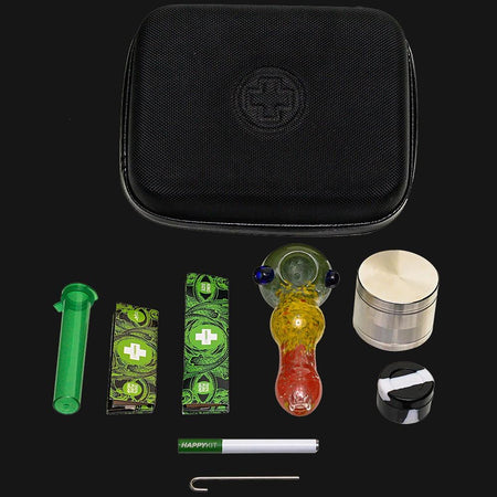 The Very Happy Kit Smell Proof All In One 420 Smoking Kit - pipeee.com