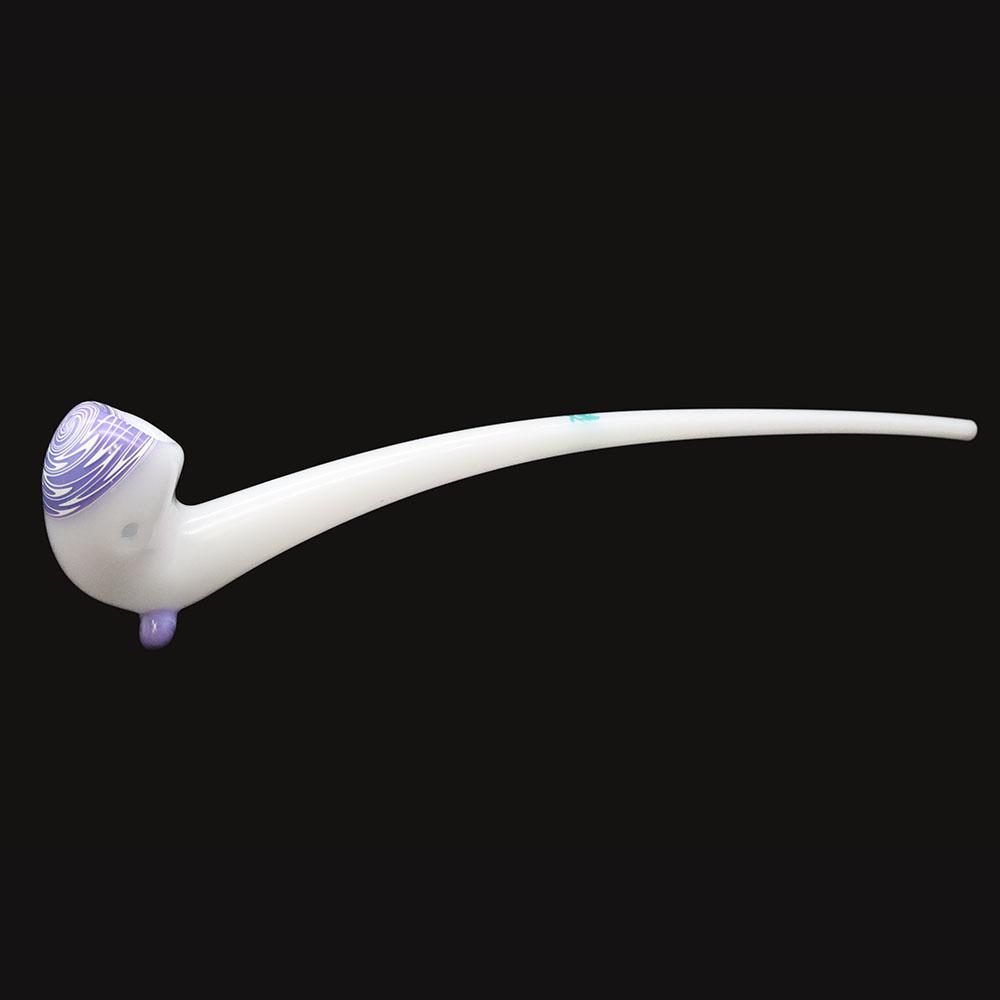 Mathematix Glass - Gandalf Glass Pipe 13 Inch White Worked Slime - pipeee.com
